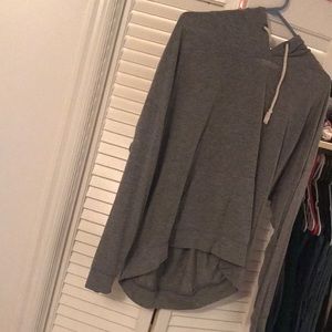 Gray lightweight hoodie